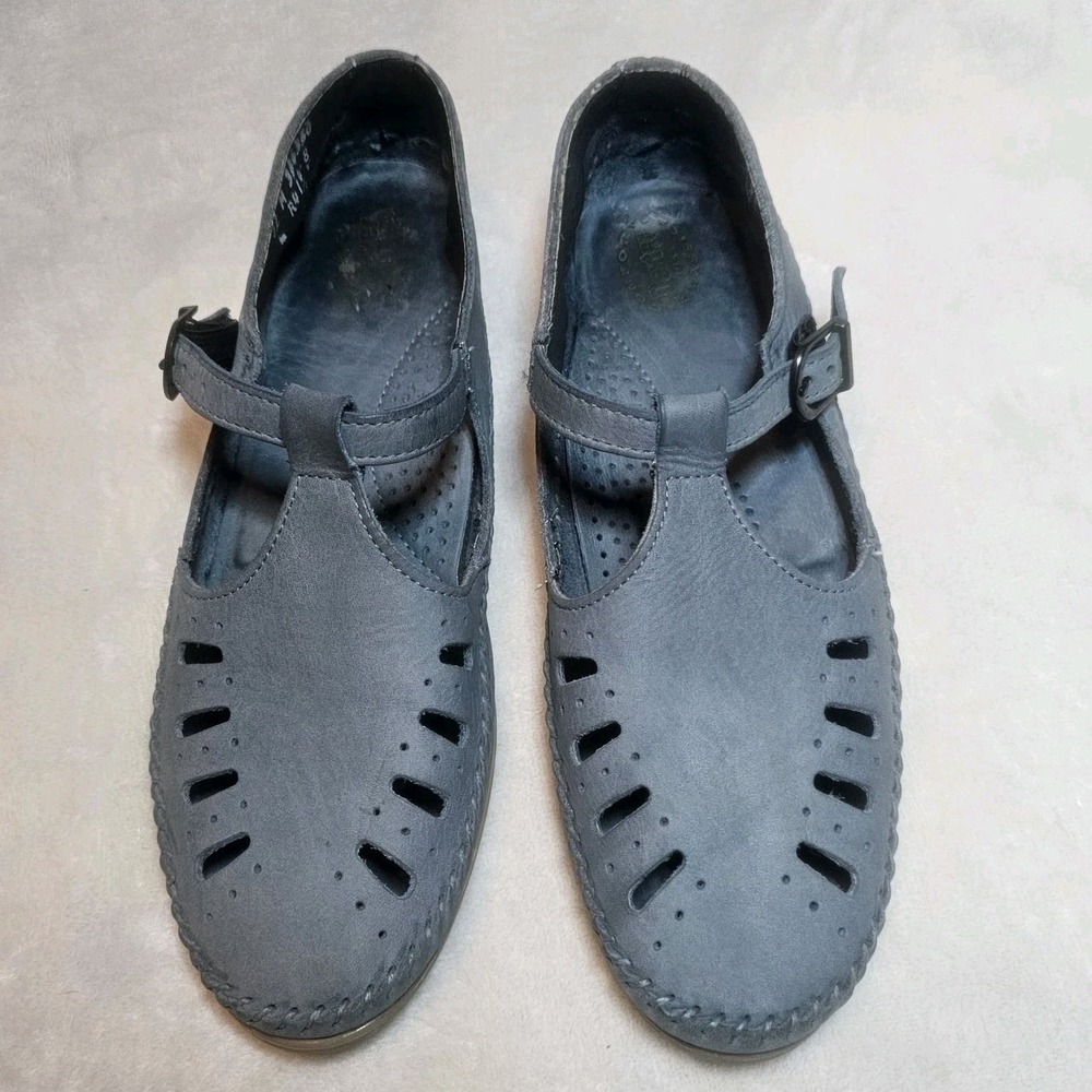 Vintage Dexter Leather T-strap Mary Jane Flats  Women's Size 11 M